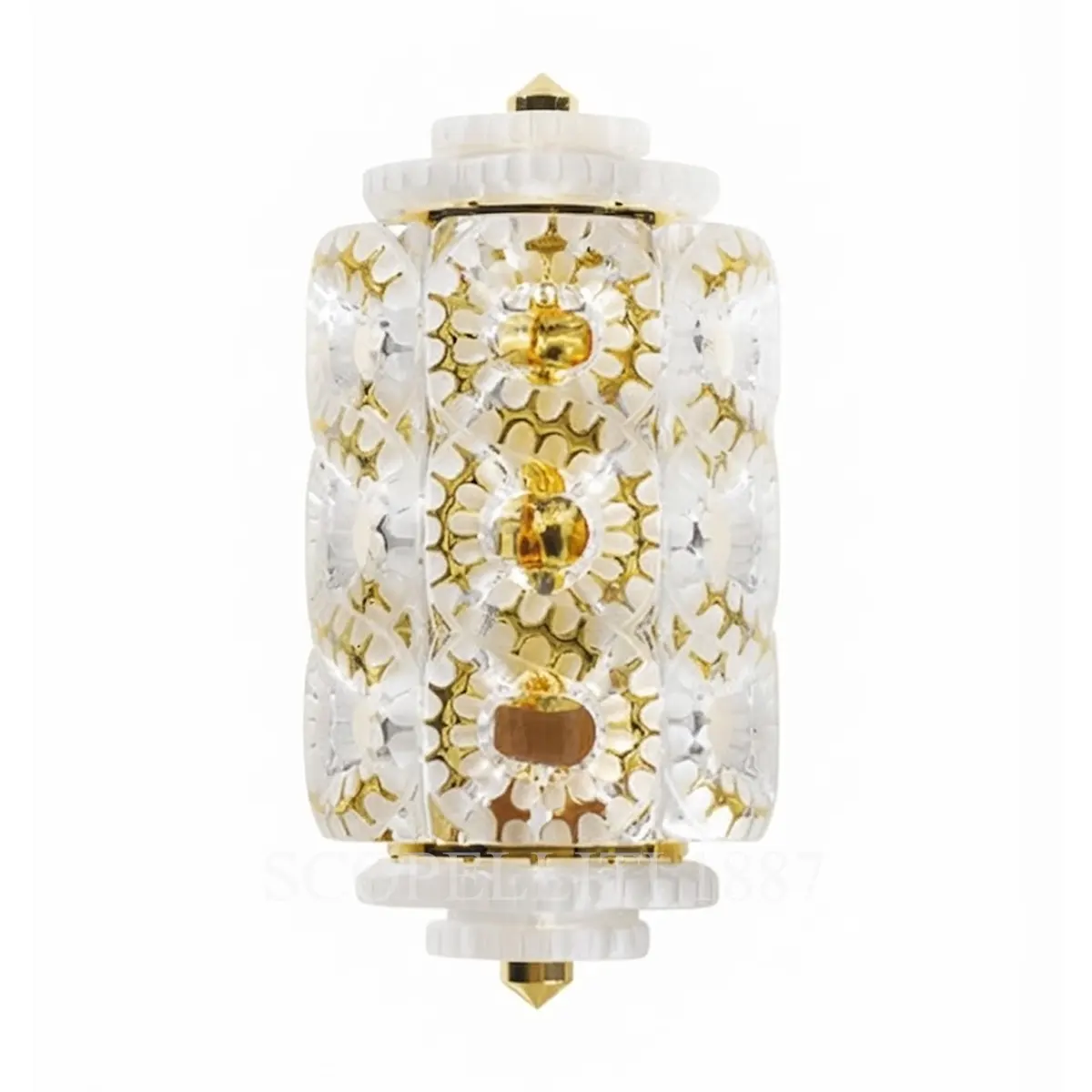 lalique seville wall sconce gilded