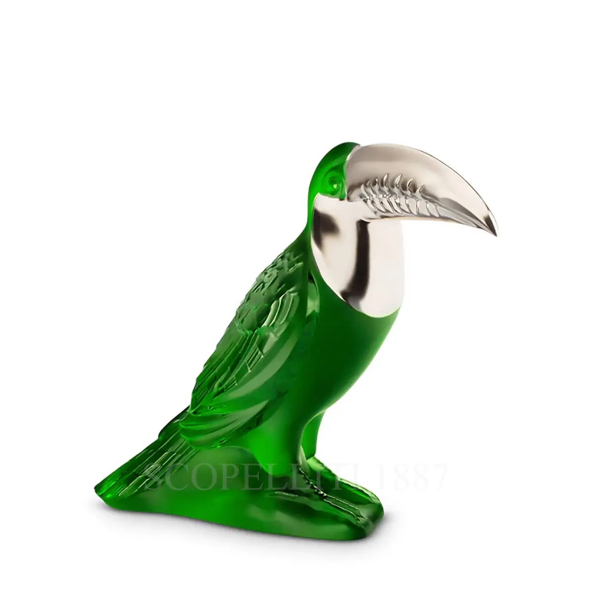 lalique toucan sculpture amazon green platinum