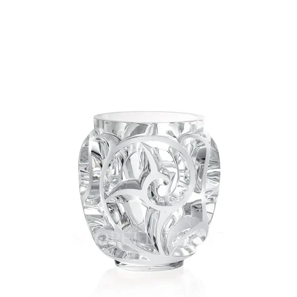 lalique tourbillons small vase clear crystal