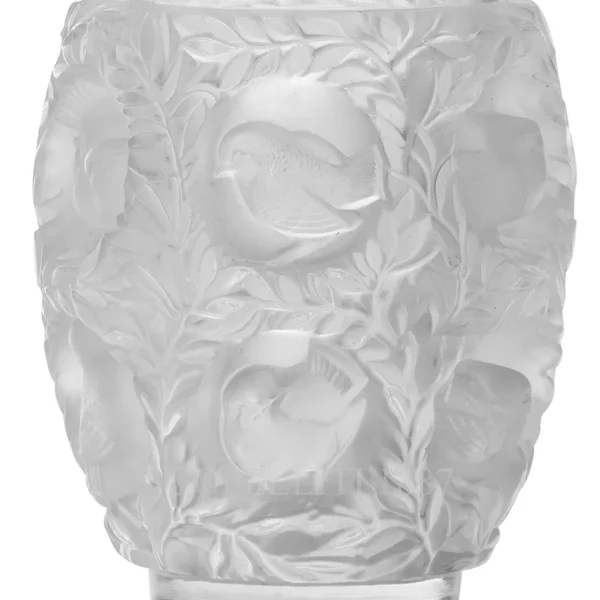 lalique vase bagatelle clear crystal detail