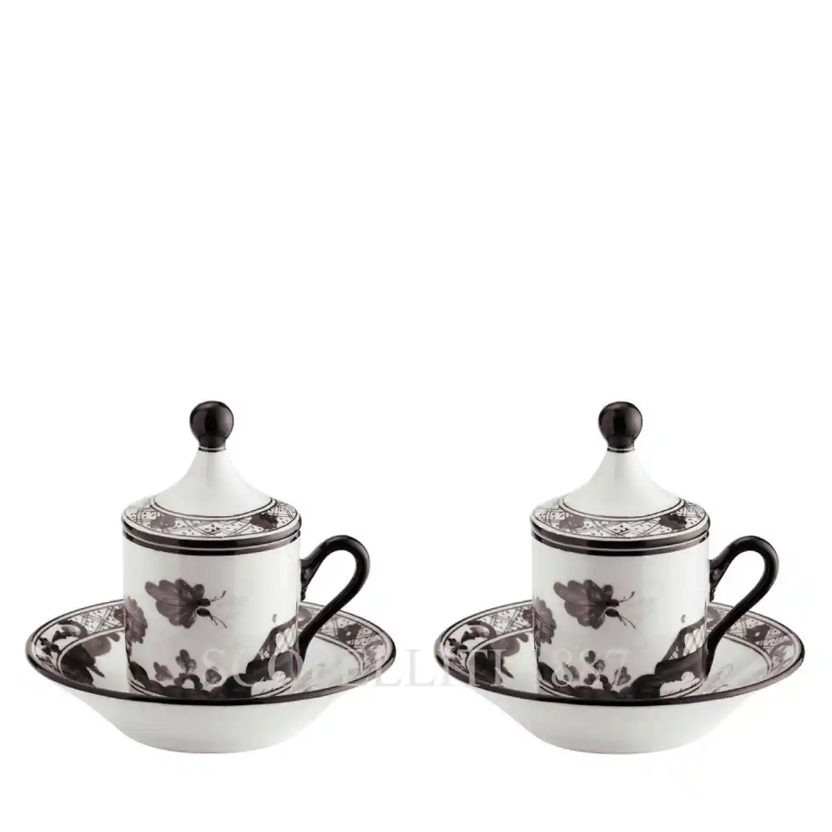 ginori 1735 oriente italiano albus coffee set for 2