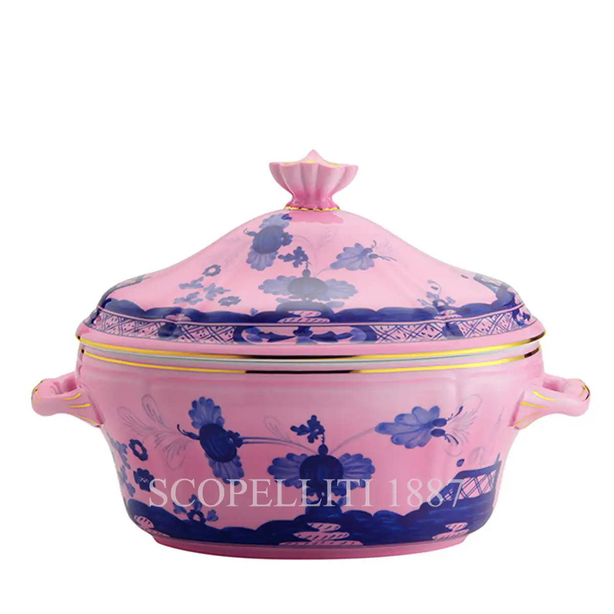 ginori 1735 tureen with cover oriente italiano azalea