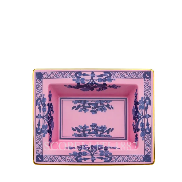 ginori 1735 oriente italiano azalea rectangular change tray