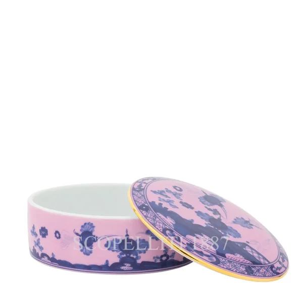 ginori 1735 oriente italiano azalea trinket box