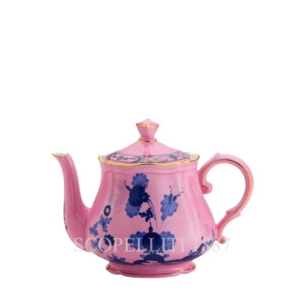 ginori 1735 oriente italiano azalea teapot