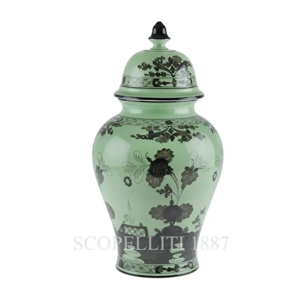 ginori 1735 potiche large vase with cover oriente italiano bario