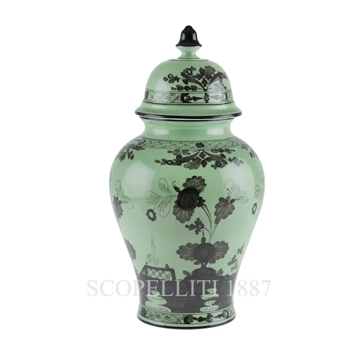 ginori 1735 potiche large vase with cover oriente italiano bario