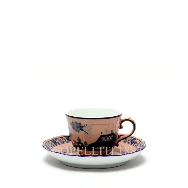 ginori 1735 coffee cup and saucer oriente italiano cipria