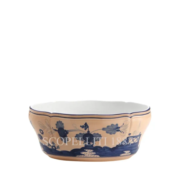 ginori 1735 oval salad bowl oriente italiano cipria