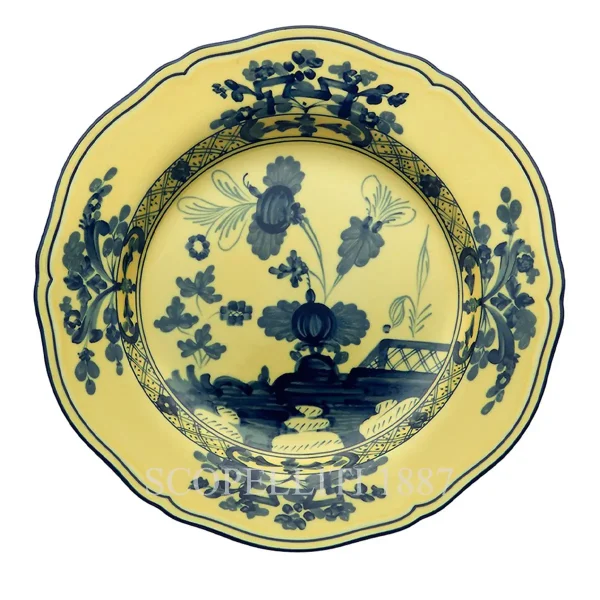 ginori 1735 charger plate oriente italiano citrino