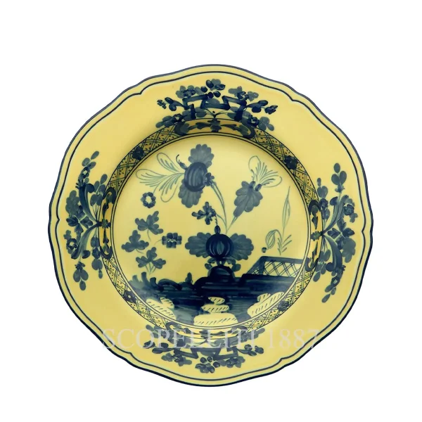 ginori 1735 dessert plate oriente italiano citrino