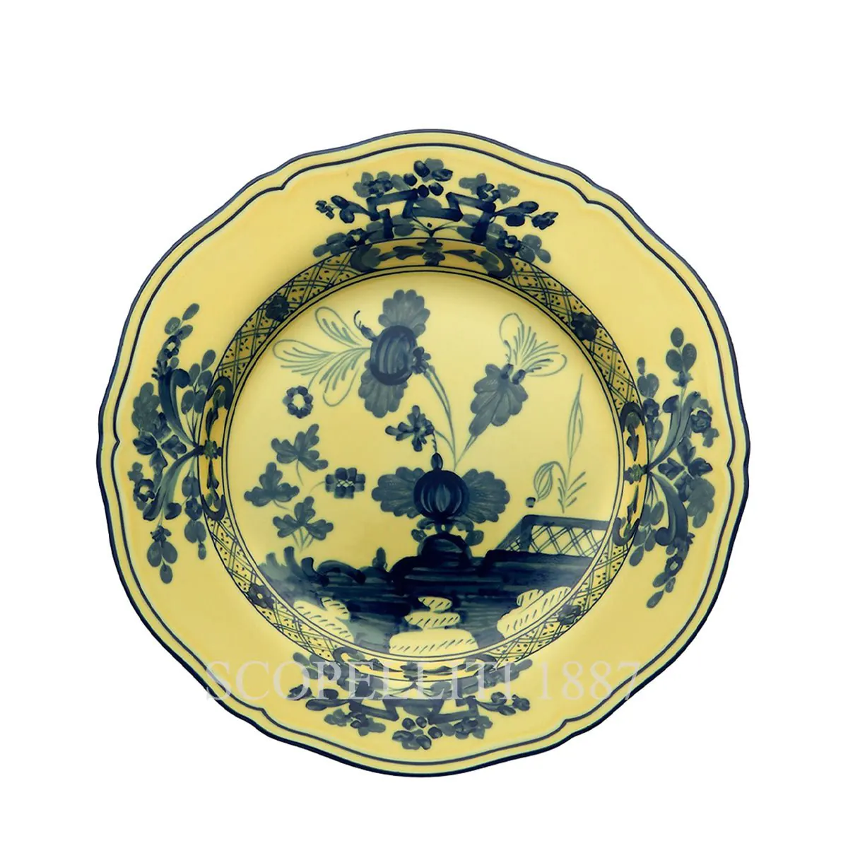 ginori 1735 dessert plate oriente italiano citrino