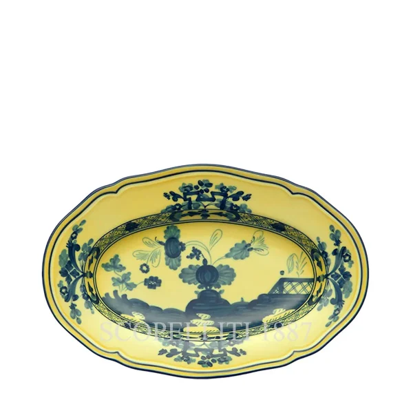 ginori 1735 pickle dish oriente italiano citrino