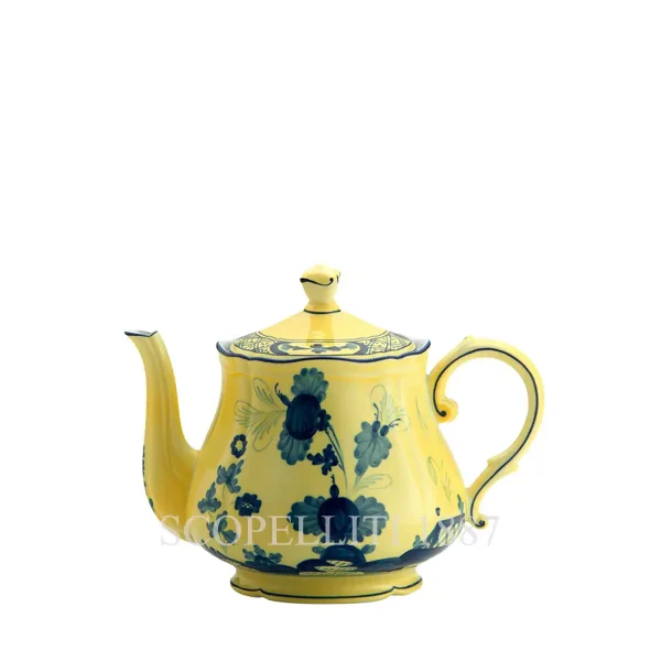 ginori 1735 teapot oriente italiano citrino