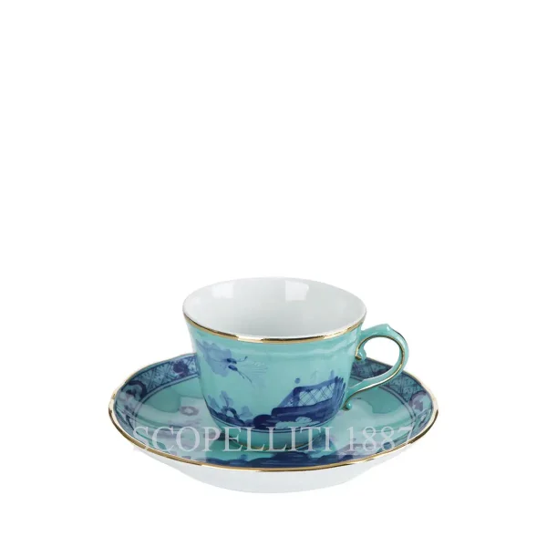 ginori 1735 coffee cup and saucer oriente italiano iris