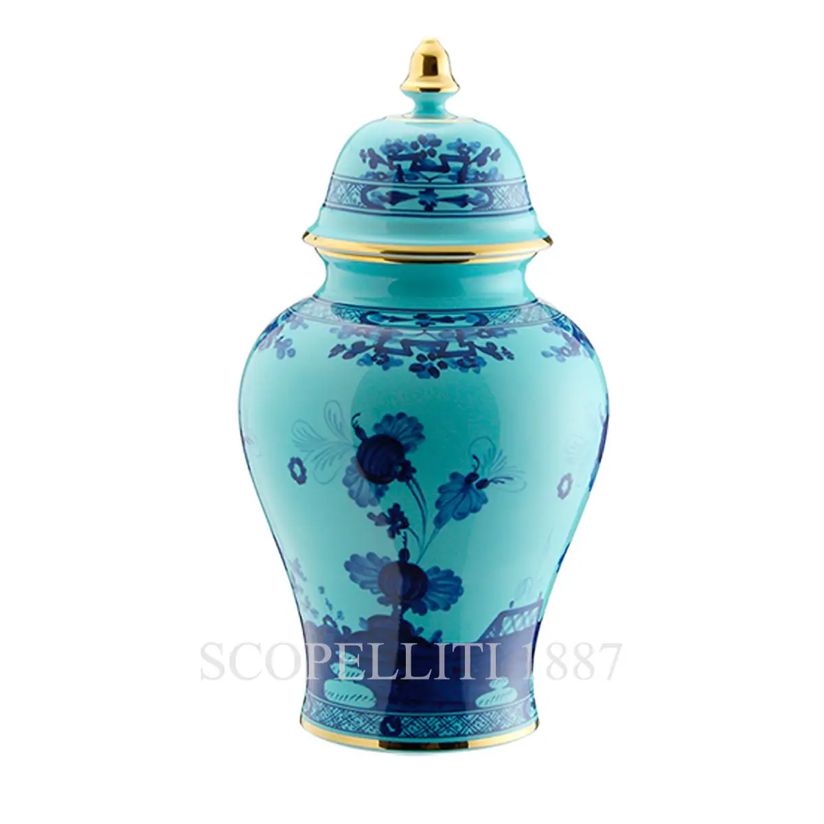ginori 1735 oriente italiano iris potiche vase