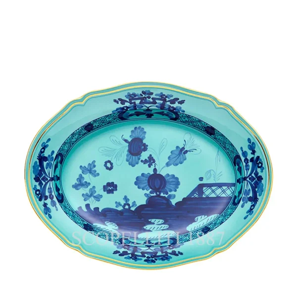 ginori 1735 oval platter small oriente italiano iris