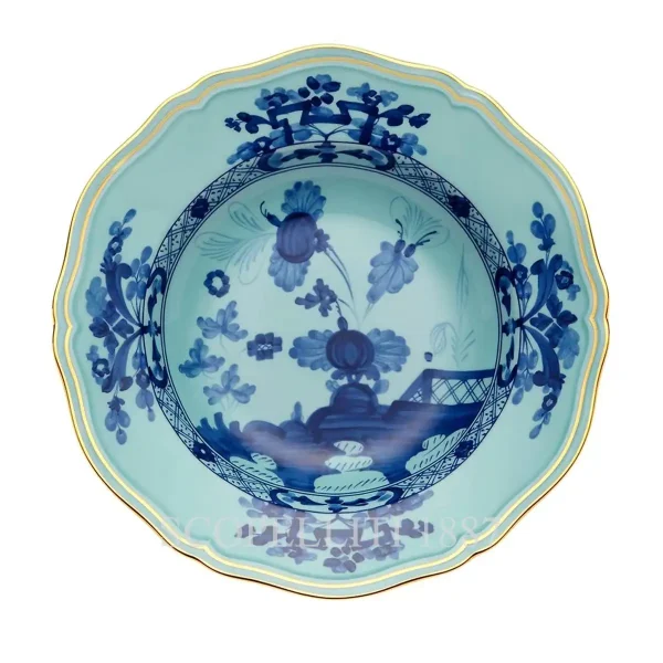 ginori 1735 soup plate oriente italiano iris