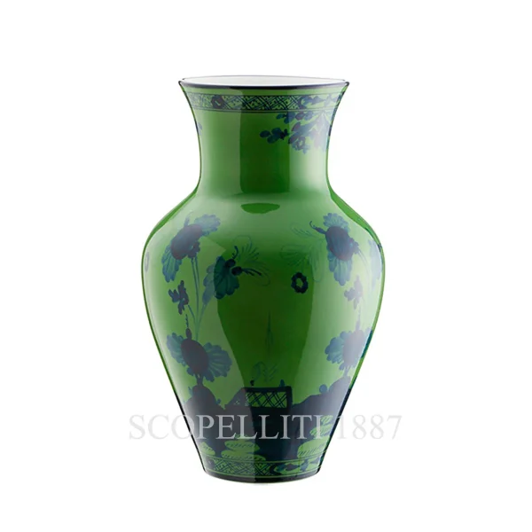 ginori 1735 large ming vase oriente italiano malachite