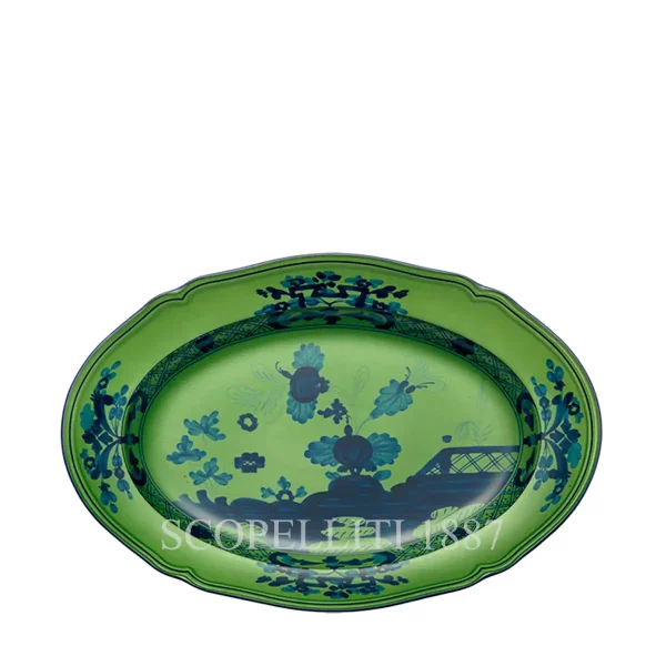 ginori 1735 pickle dish oriente italiano malachite