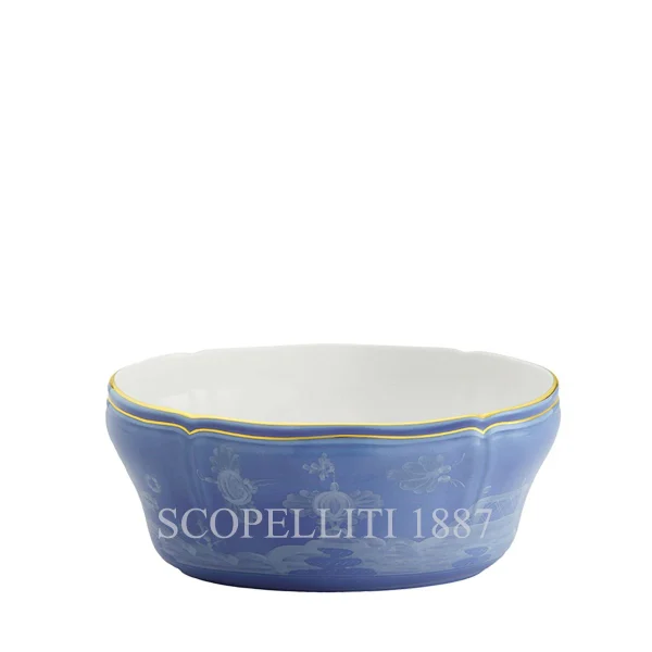 ginori 1735 oval salad bowl oriente italiano pervinca