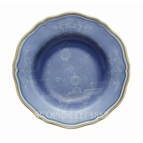 ginori 1735 soup plate oriente italiano pervinca