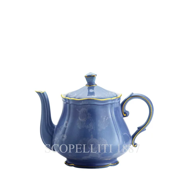 ginori 1735 teapot oriente italiano pervinca