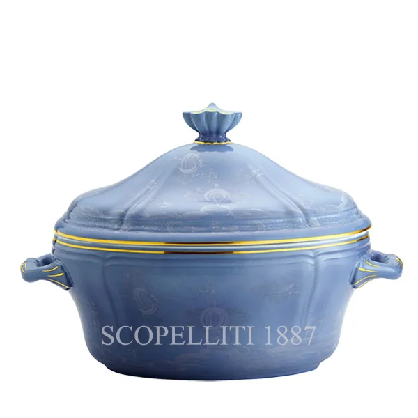 ginori 1735 tureen with cover oriente italiano pervinca