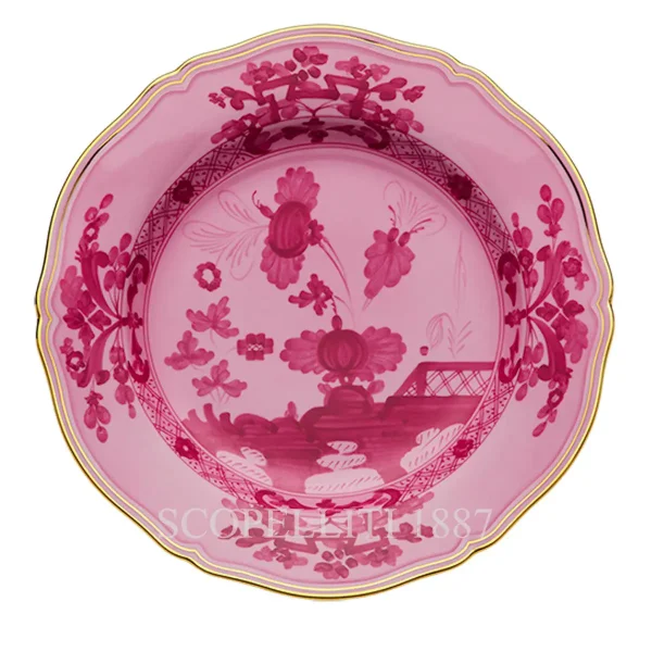 ginori 1735 charger plate oriente italiano porpora
