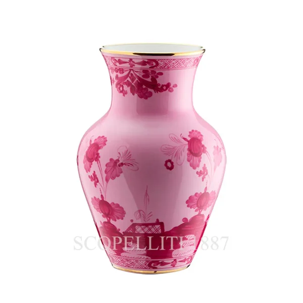ginori 1735 ming vase large oriente italiano porpora