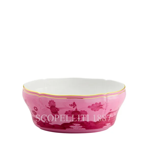 ginori 1735 oval salad bowl oriente italiano porpora