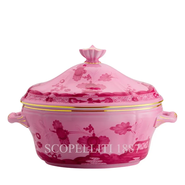ginori 1735 tureen with cover oriente italiano porpora
