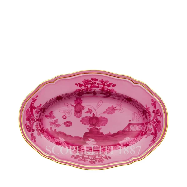 ginori 1735 pickle dish oriente italiano porpora