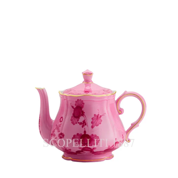 ginori 1735 teapot oriente italiano porpora