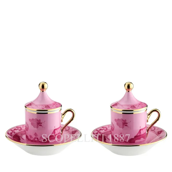 ginori 1735 téte a téte coffee set oriente italiano porpora