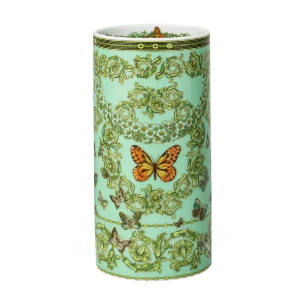 versace butterfly garden vase 24 cm green