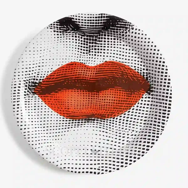 fornasetti circular tray bocca