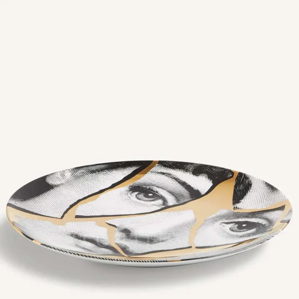 fornasetti plate tema e variazioni n.2 gold