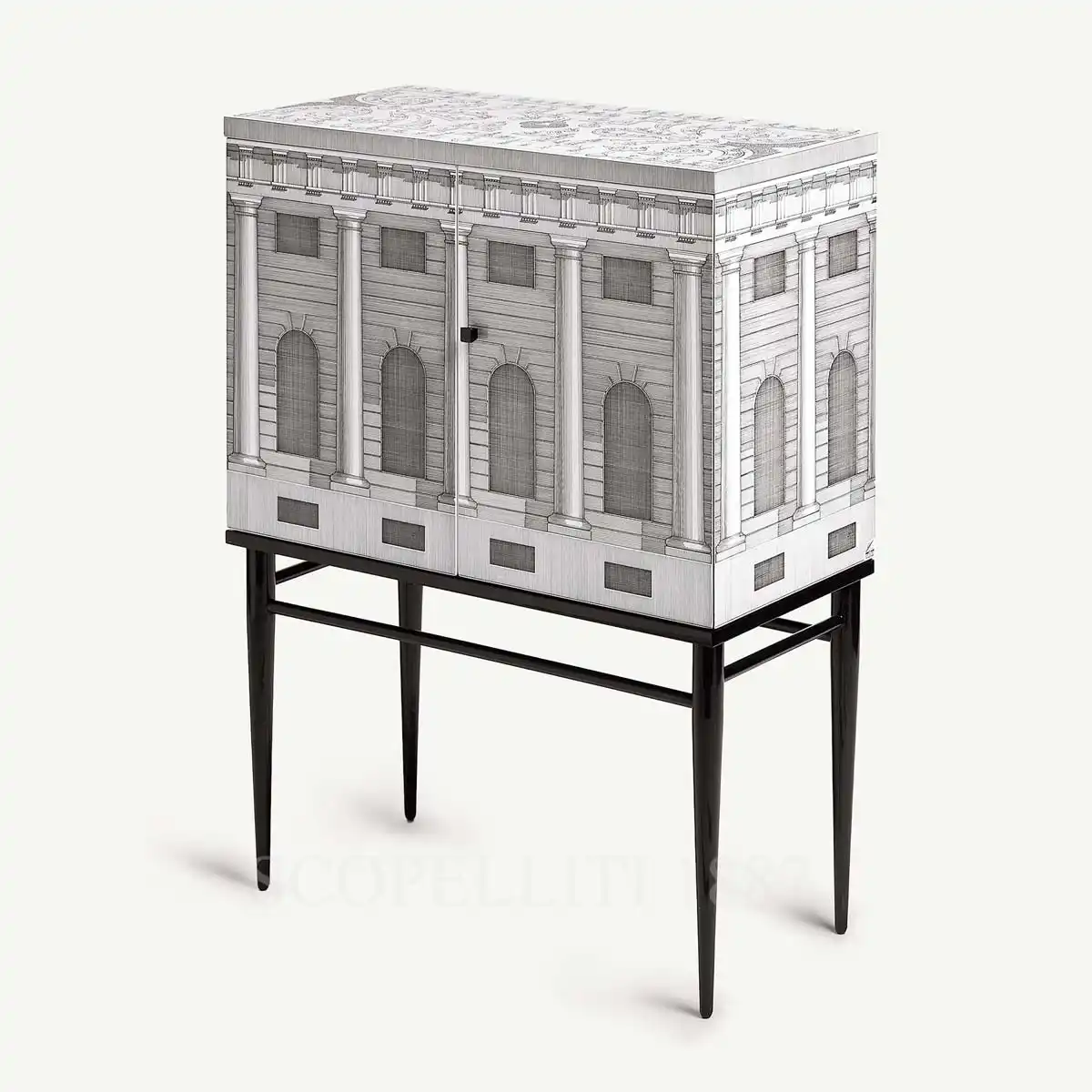 fornasetti raised small sideboard architettura front