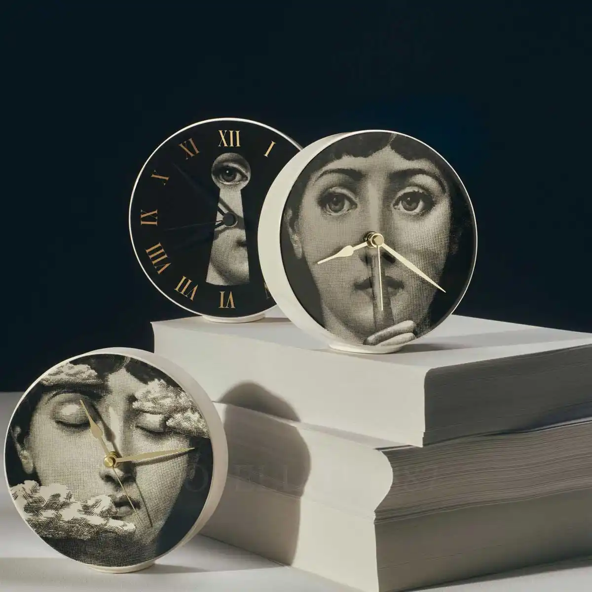 fornasetti table clock tra le nuvole
