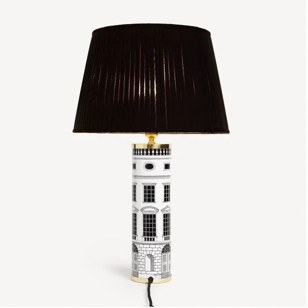 fornasetti table lamp architettura with lampshade