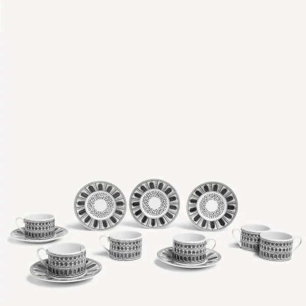 fornasetti tea cup and saucer architettura set of 6