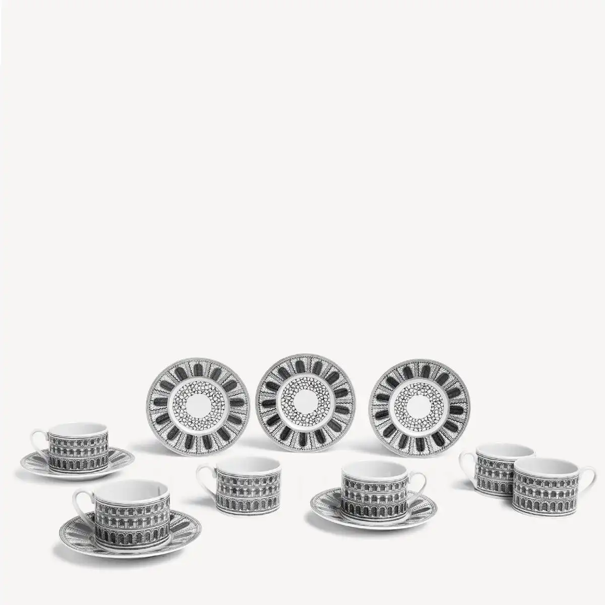 fornasetti tea cup and saucer architettura set of 6