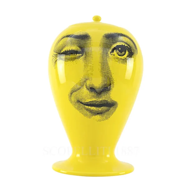 fornasetti vase antipatico giallo