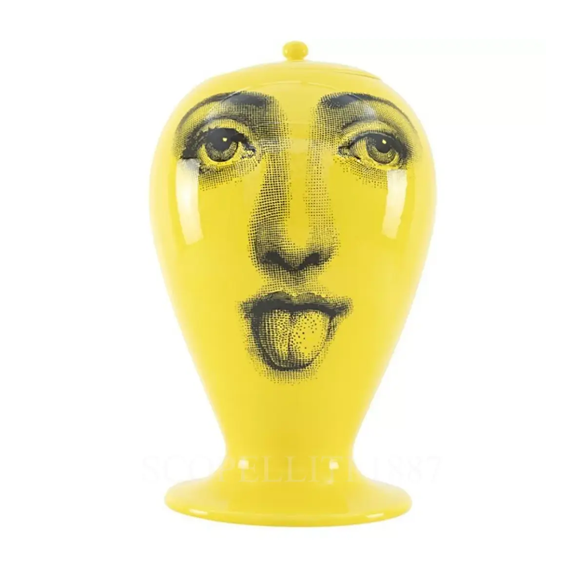 fornasetti vase antipatico giallo