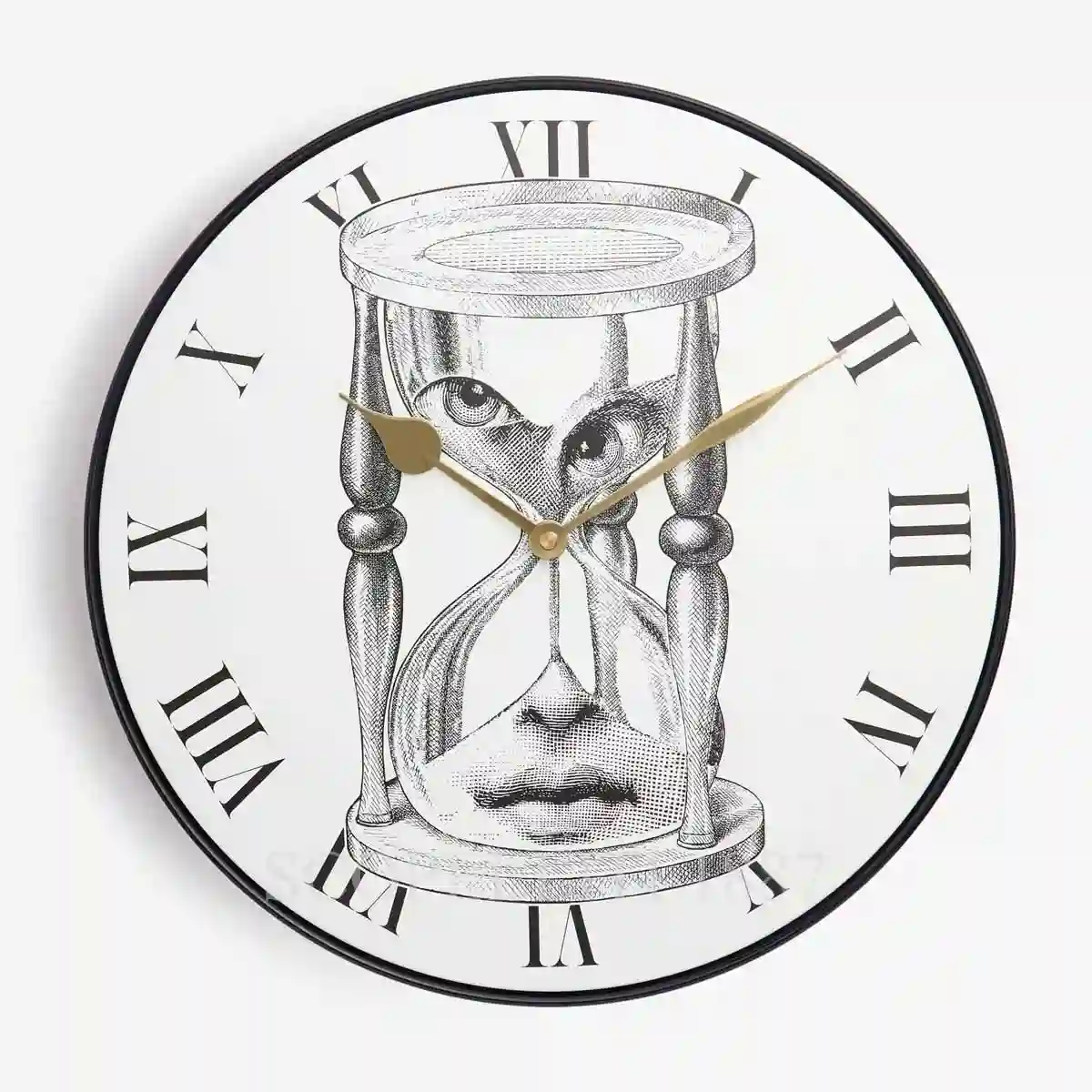 fornasetti wall clock tema e variazioni n.184