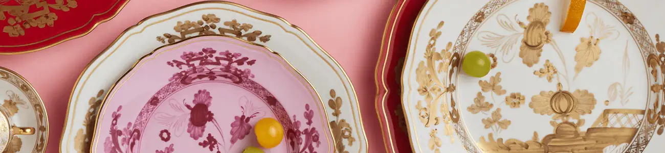 ginori 1735 oriente italiano aurum tableware collection