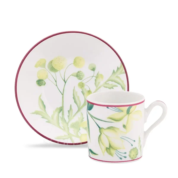 ginori 1735 florenza acanto green coffee cup and saucer