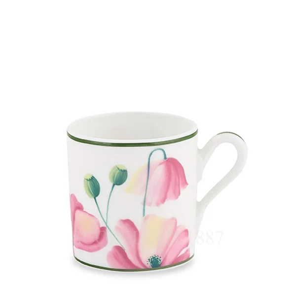 ginori florenza coffee cup mauve pink