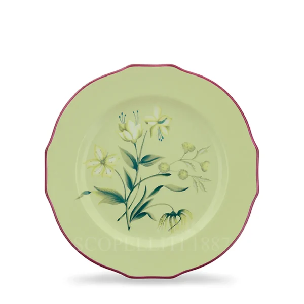 ginori 1735 florenza acanto green dessert plate